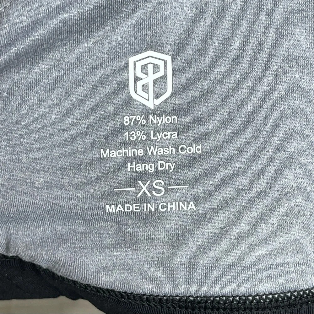 NWT Born Primitive Movement High Neck Sports Bra Green & Black Size XS - Picture 7 of 9